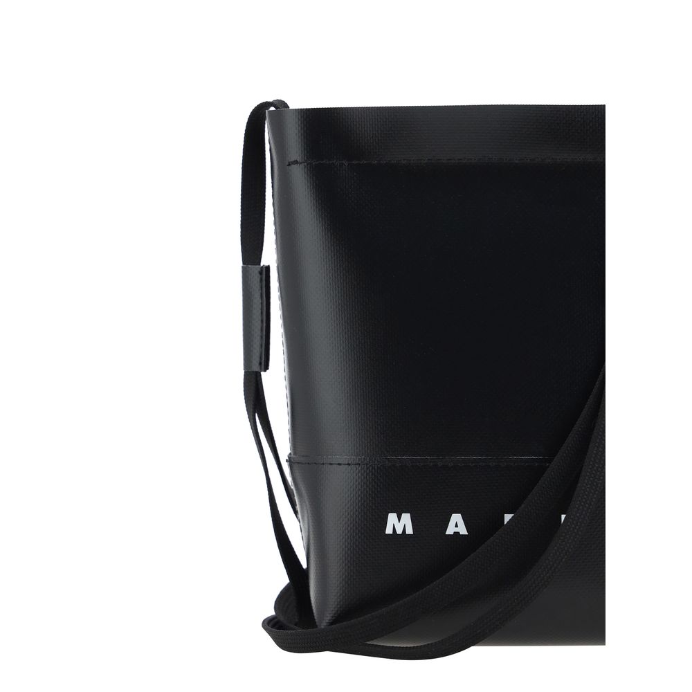 Black Crossbody Bag with Shoelace Strap