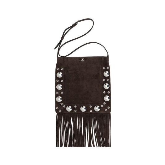 Bolso de hombro con flecos