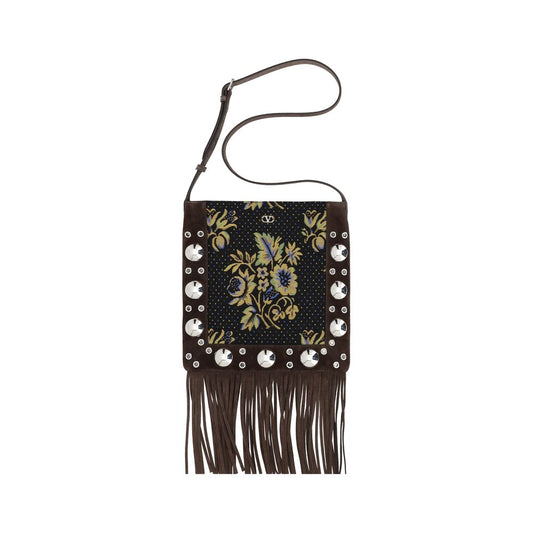 Bolso de hombro con flecos
