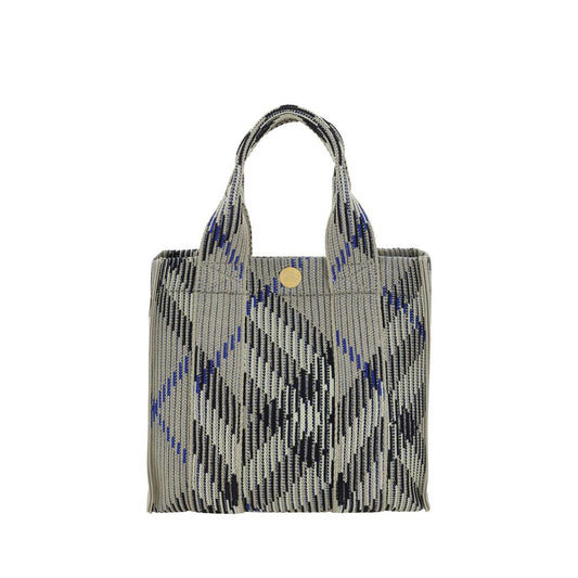 Mini Check Knitted Tote Bag