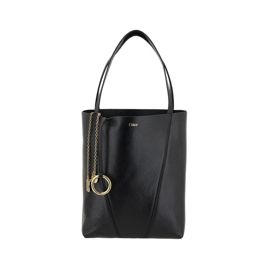 Spin Tote Bag in Grained Leather