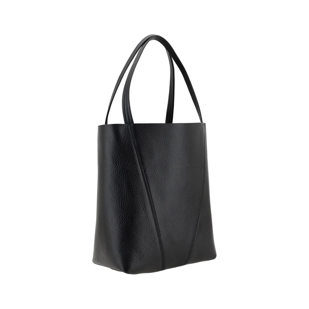 Spin Tote Bag in Grained Leather
