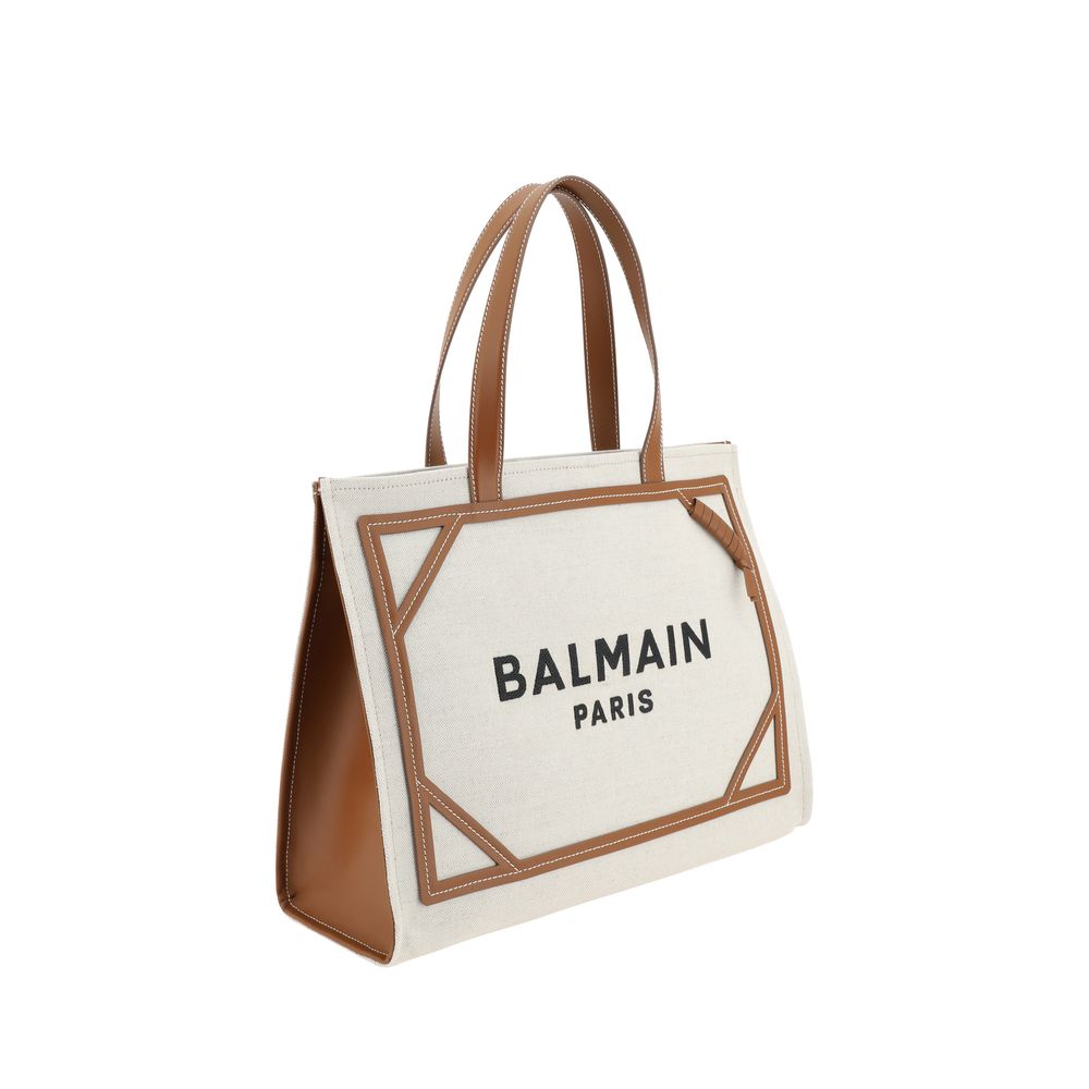 B-Army 42 Canvas Tote Bag with Leather Details