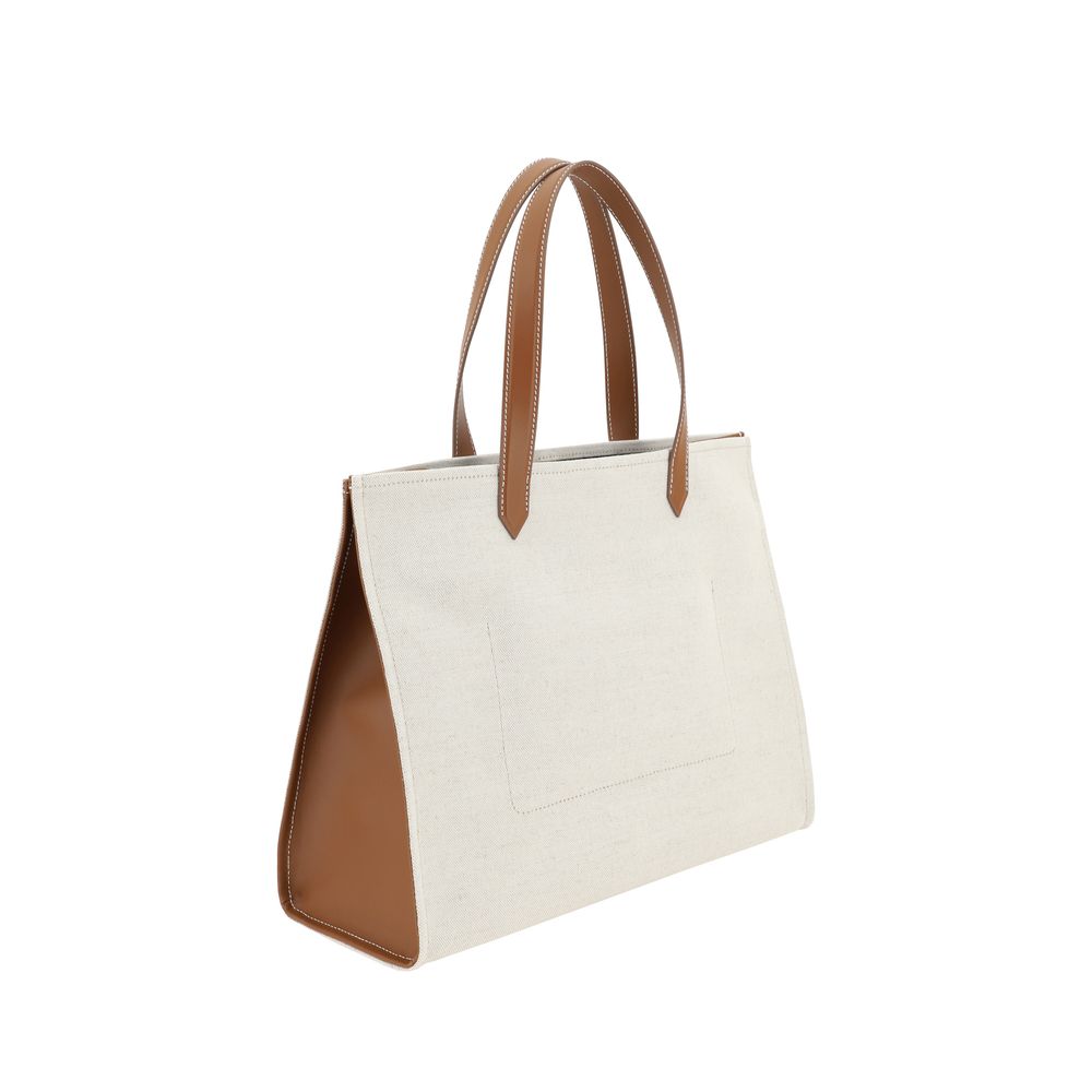 B-Army 42 Canvas Tote Bag with Leather Details