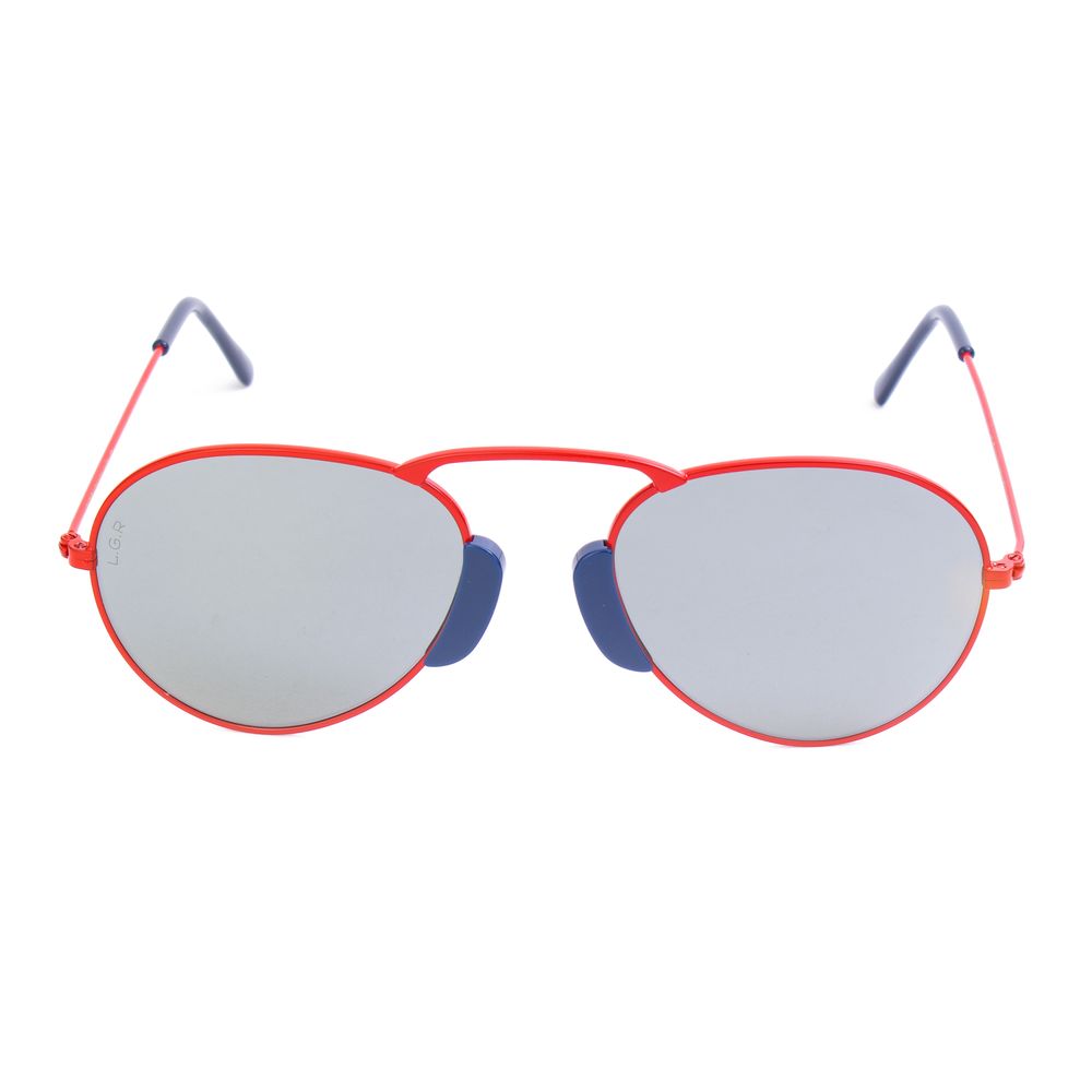 Gafas de sol de metal rojo