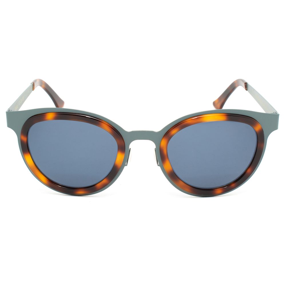 Lunettes de soleil bleues en acier inoxydable