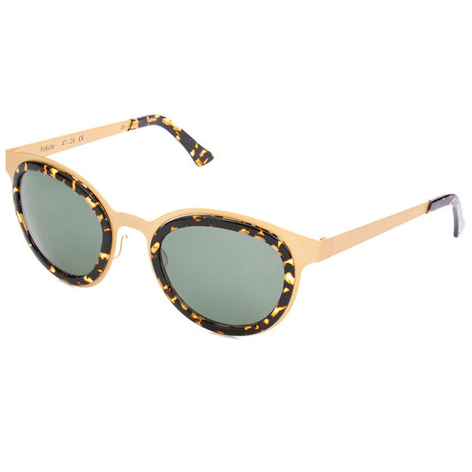 Lunettes de soleil en acier inoxydable doré
