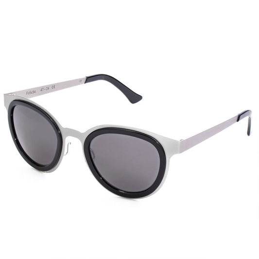 Gafas de sol de acero inoxidable gris