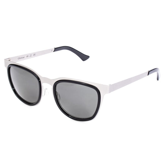 Gafas de sol de acero inoxidable gris