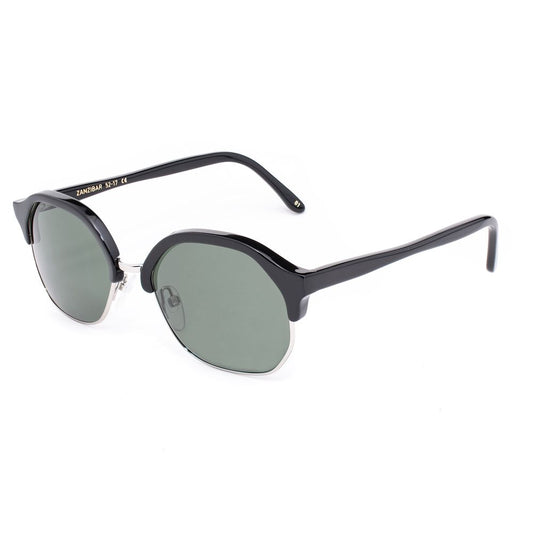 Lunettes de soleil en acétate noir