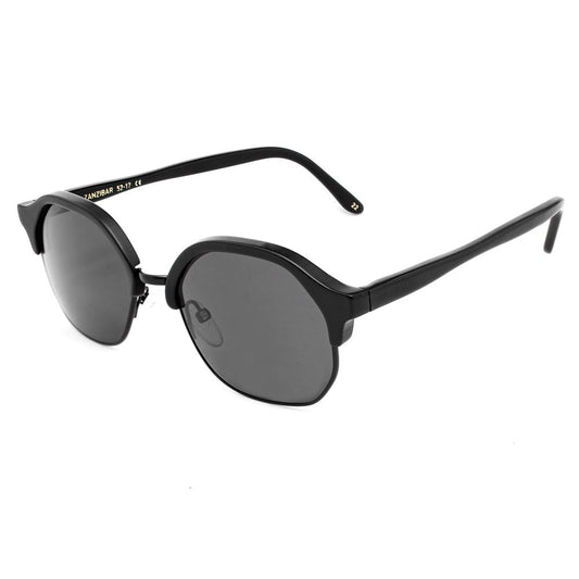 Lunettes de soleil en acétate noir