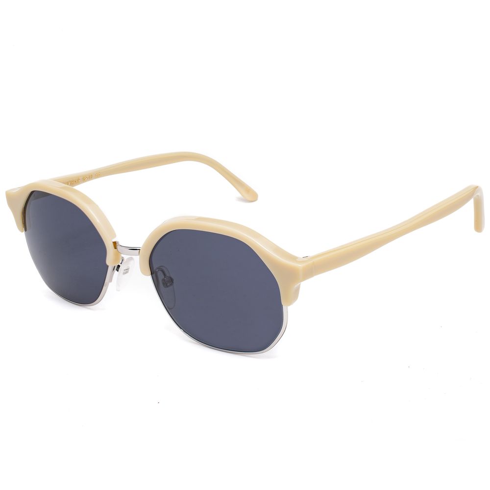Lunettes de soleil en acétate blanc