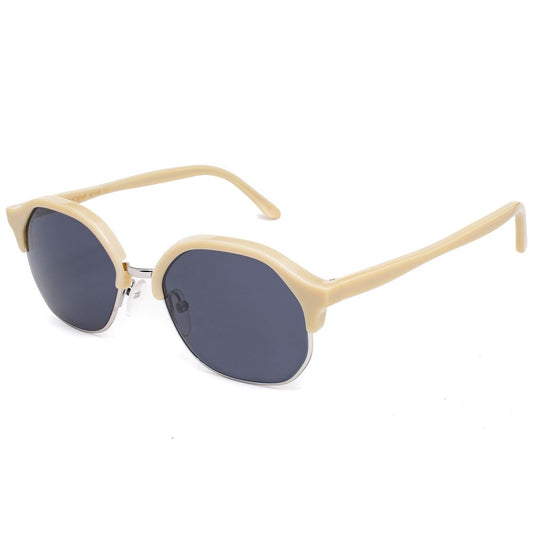 Lunettes de soleil en acétate blanc