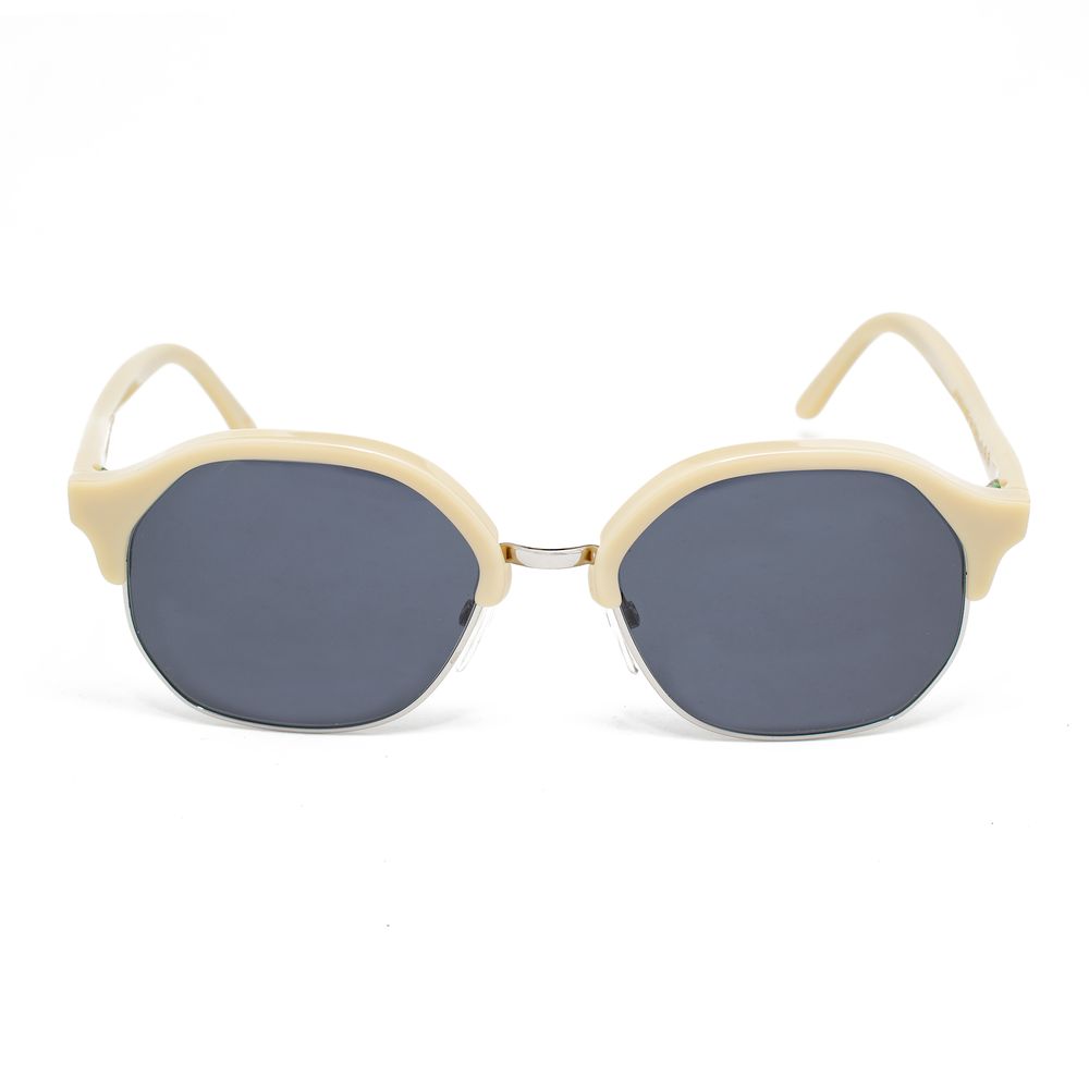 Lunettes de soleil en acétate blanc
