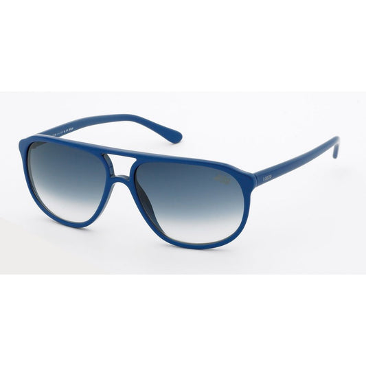 Lunettes de soleil bleues injectées