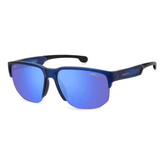 Lunettes de soleil en résine bleue