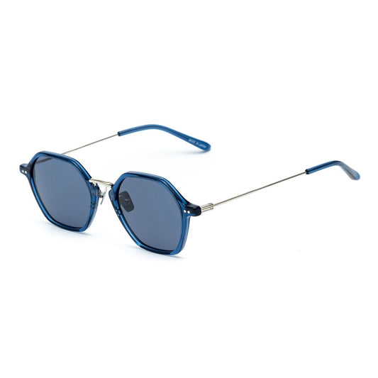 Lunettes de soleil en titane bleu