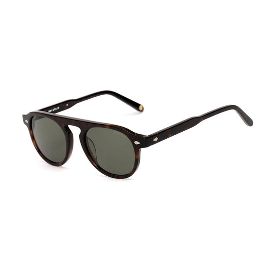 Lunettes de soleil en acétate marron