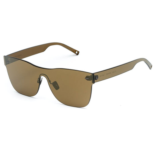 Lunettes de soleil en acétate doré