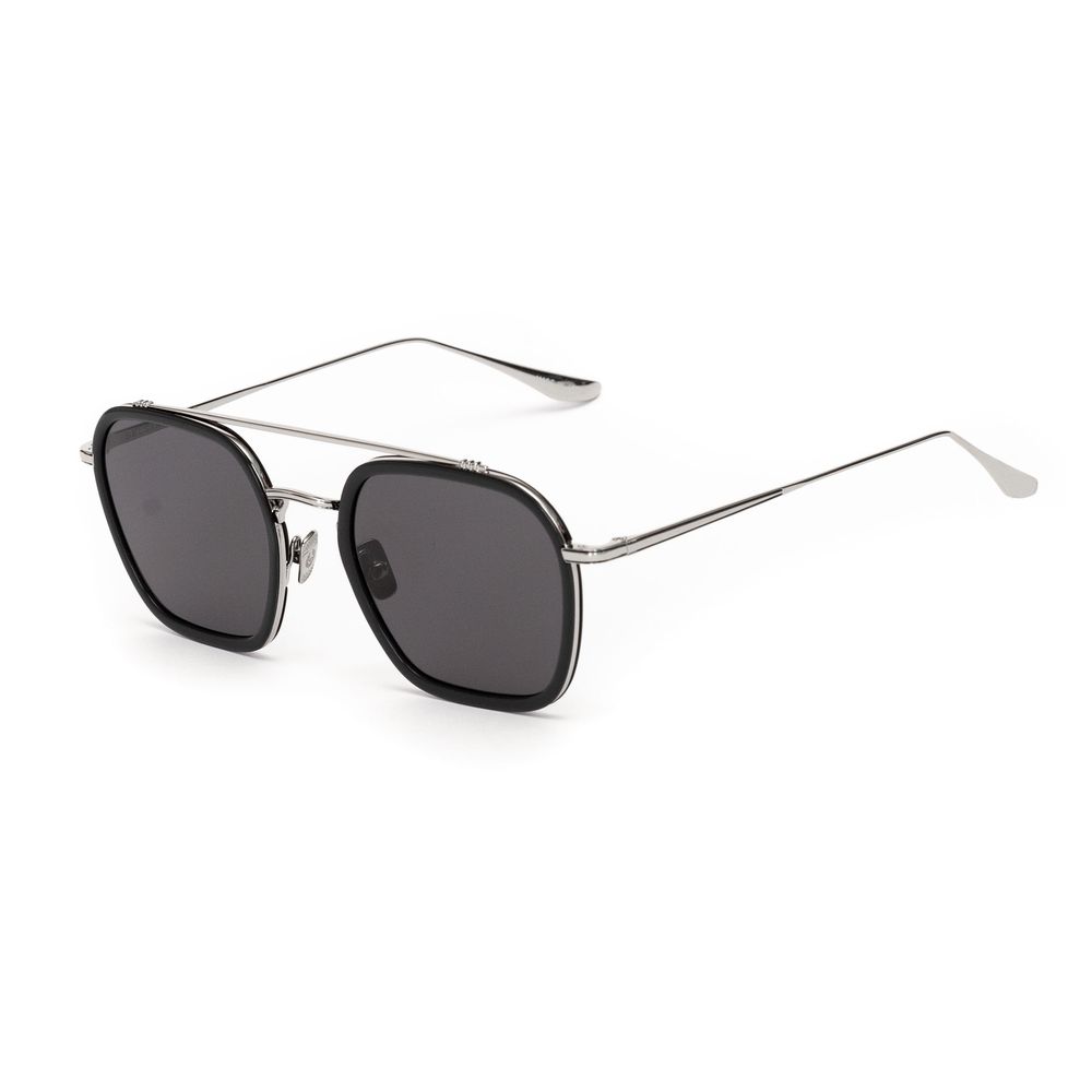 Lunettes de soleil grises en acier inoxydable