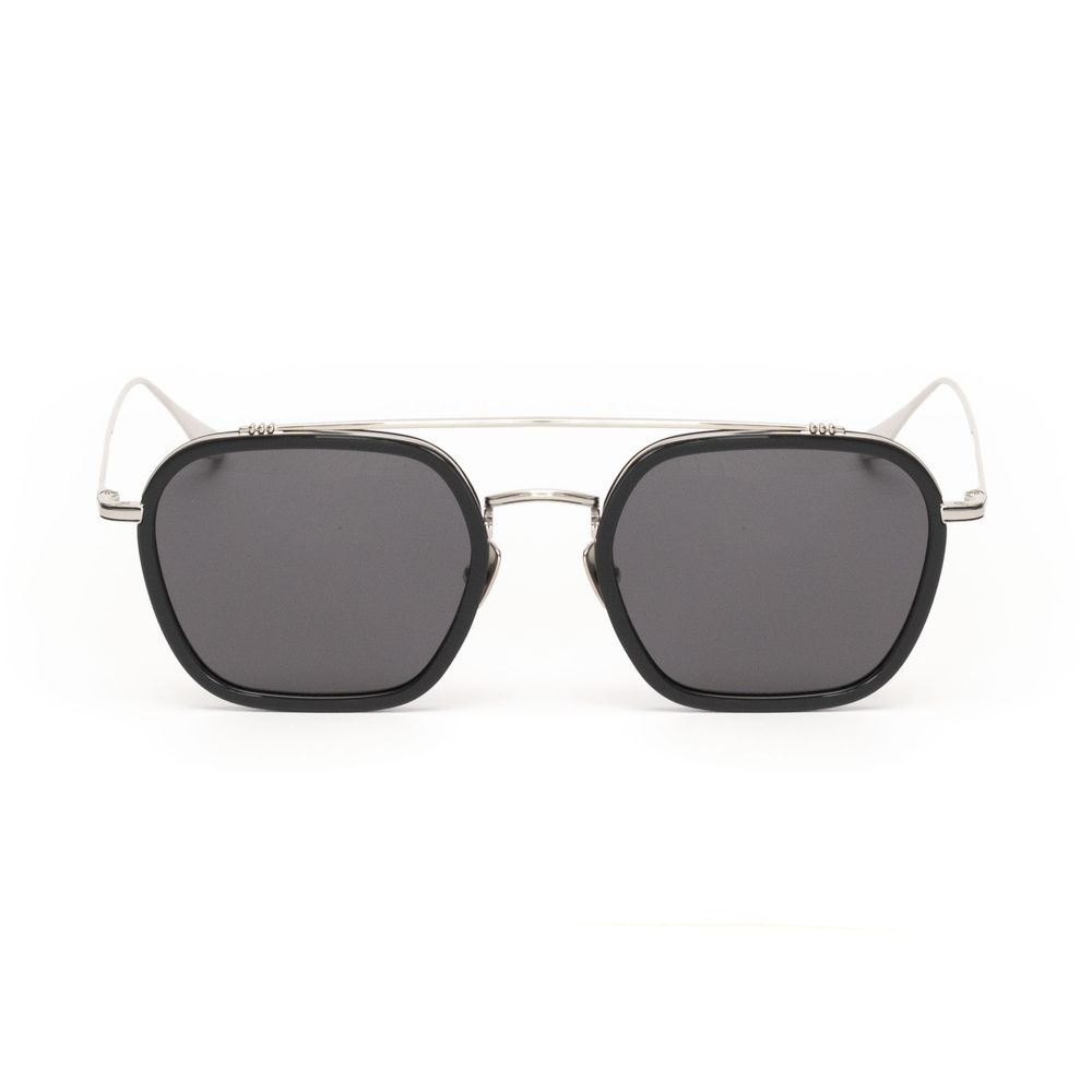 Lunettes de soleil grises en acier inoxydable
