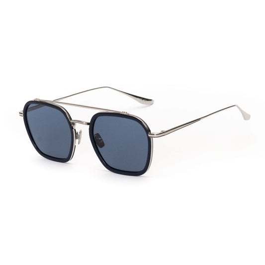 Lunettes de soleil grises en acier inoxydable