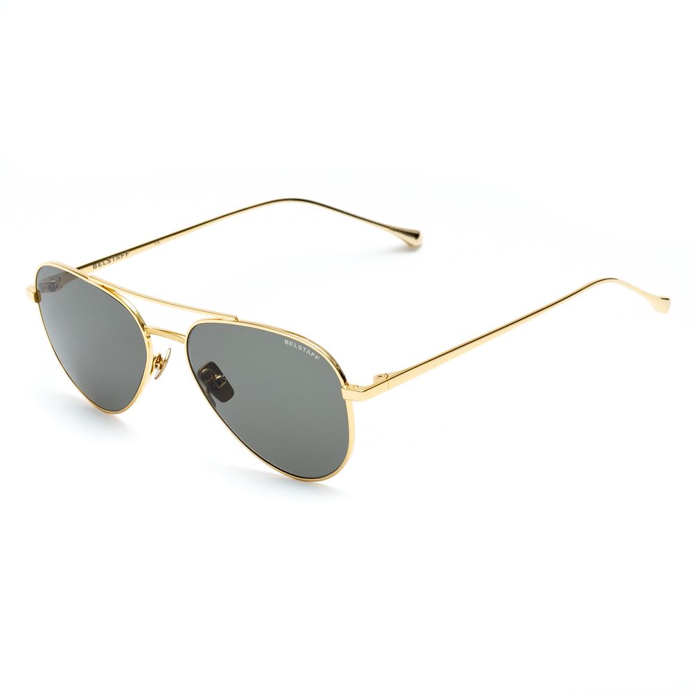 Lunettes de soleil marron en acier inoxydable