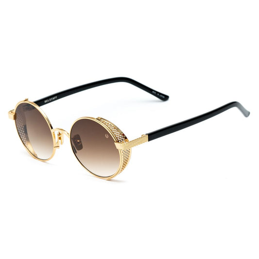 Gafas de sol de titanio dorado