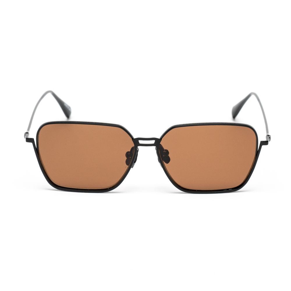 Lunettes de soleil en acier inoxydable noir