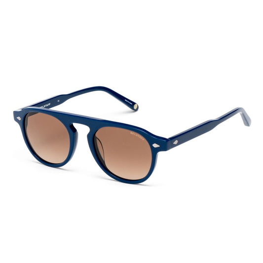 Lunettes de soleil en acétate bleu