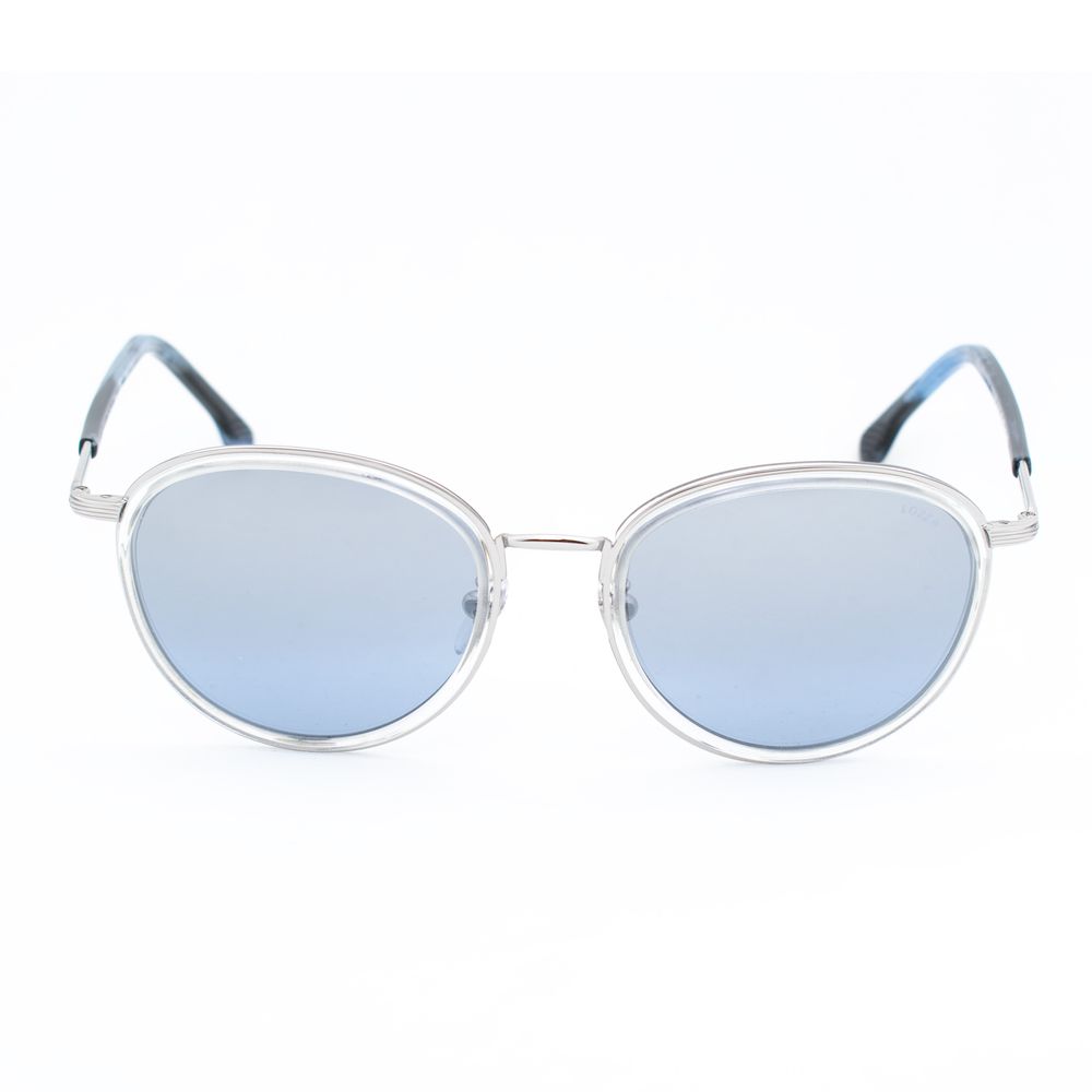 Lunettes de soleil en métal bleu
