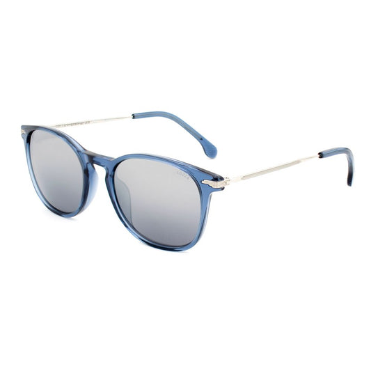 Lunettes de soleil en acétate bleu