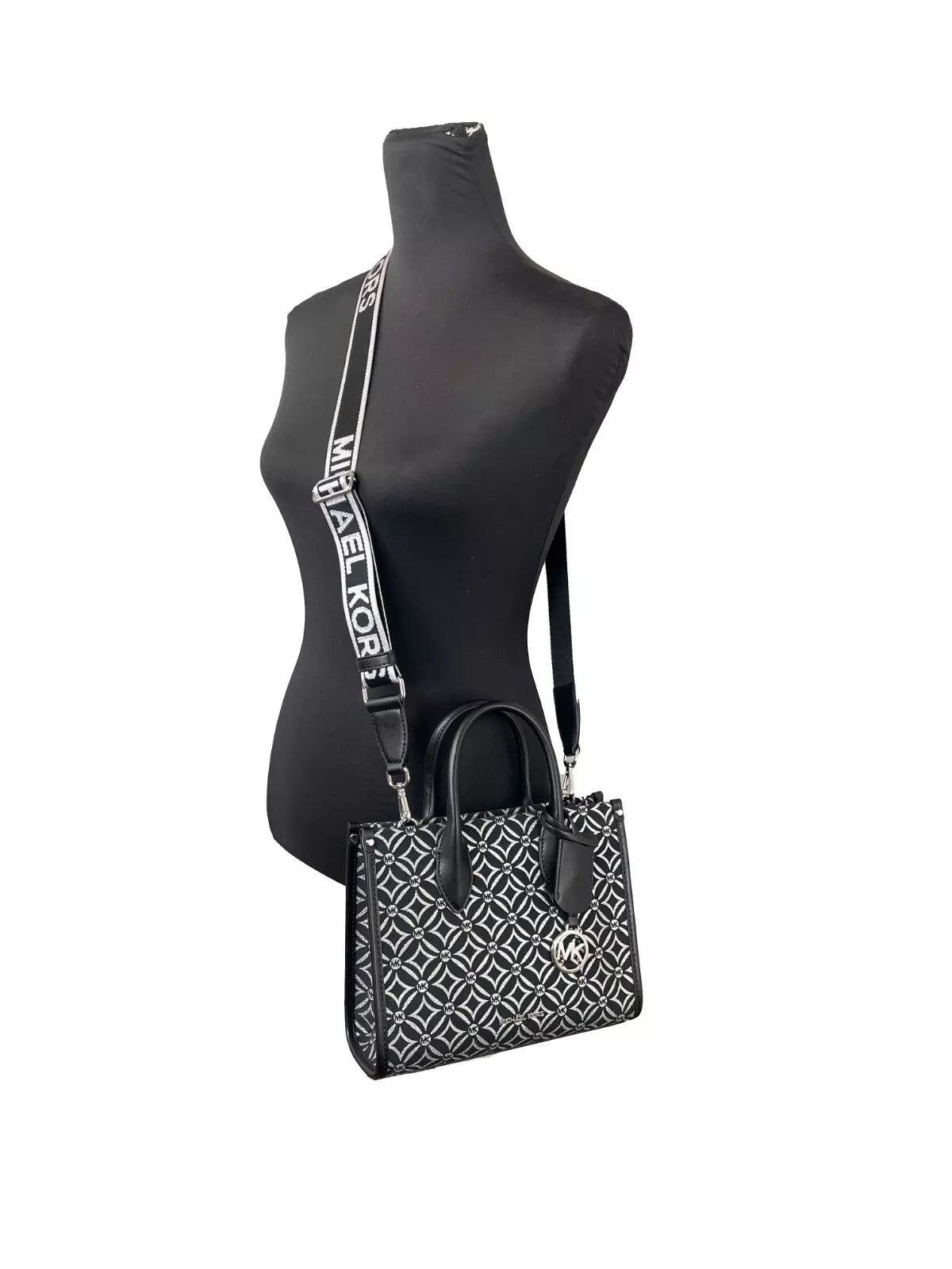 Petit sac fourre-tout à bandoulière zippé Mirella noir