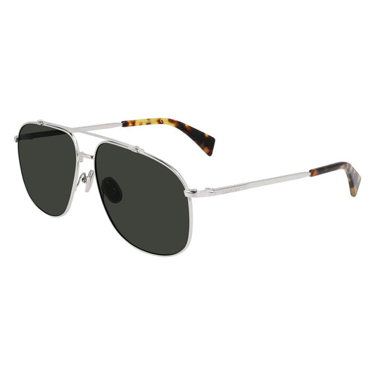 Lunettes de soleil en métal gris