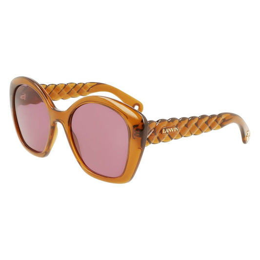 Lunettes de soleil marron bio-injectées