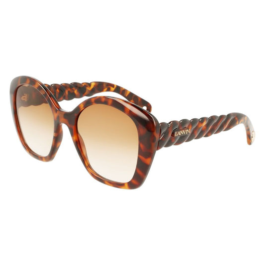 Lunettes de soleil marron bio-injectées