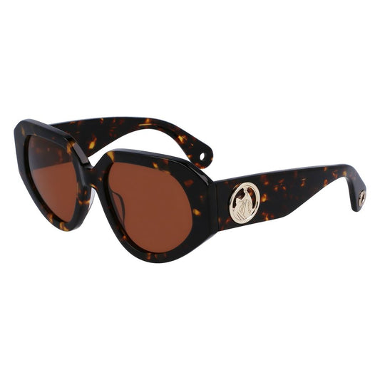Lunettes de soleil en acétate marron