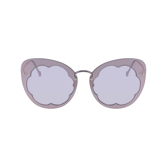 Gafas de sol de metal morado