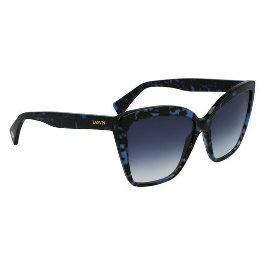 Lunettes de soleil en acétate bleu