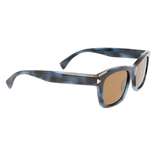 Lunettes de soleil en acétate bleu