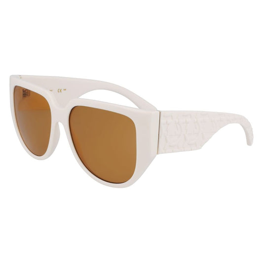 Lunettes de soleil blanches bio-injectées