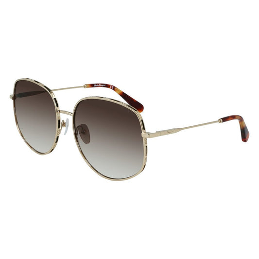 Lunettes de soleil en métal doré