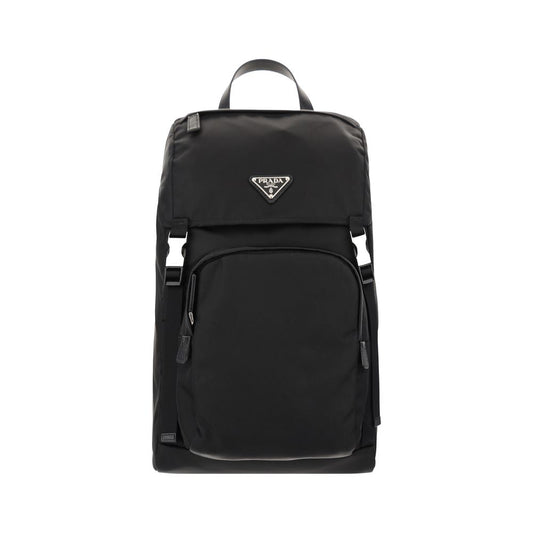 Re-Nylon and Saffiano Leather Backpack