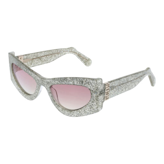 Lunettes de soleil unisexes argentées