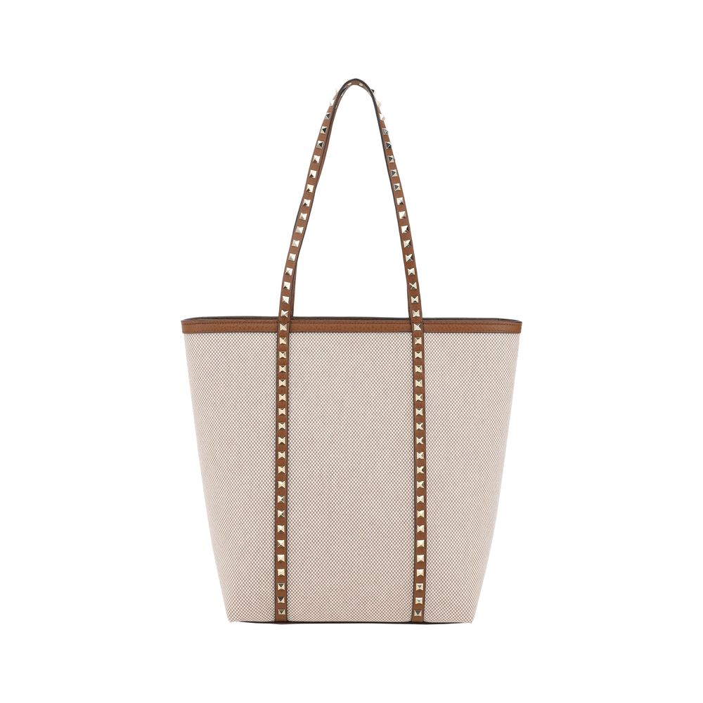 Rockstud Canvas Shopping Bag