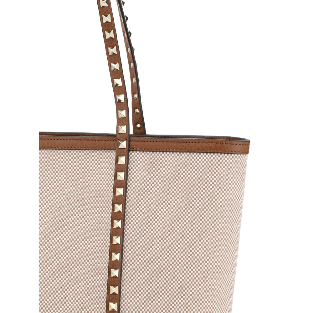Rockstud Canvas Shopping Bag
