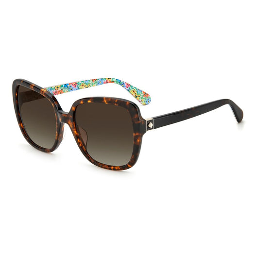 Lunettes de soleil en acétate marron