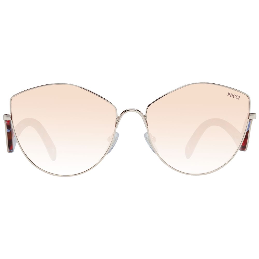 Gafas de sol de oro rosa para mujer
