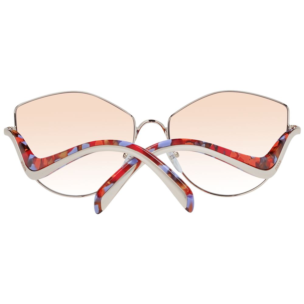 Gafas de sol de oro rosa para mujer