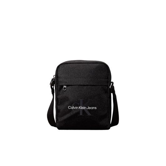 Bolso bandolera de poliéster reciclado negro